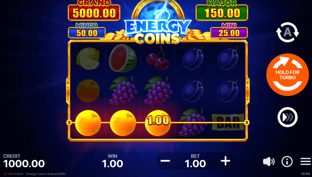 Energy Coins: Hold and Win Bonuses Energy Coins: Hold and Win Bonuses